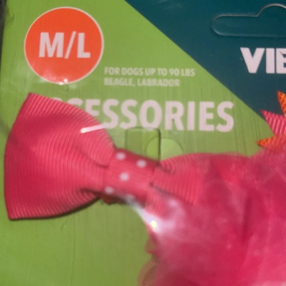 Vibrant Life Dog Flower Bow Collar Clip - Pink, Orange, & White - Set of three